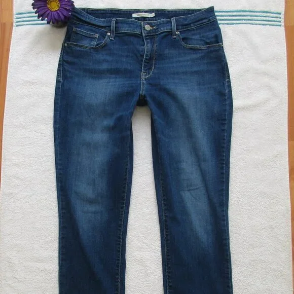 LEVI'S Jeans Size 14 Mid Rise Skinny Denim - Picture 2 of 11